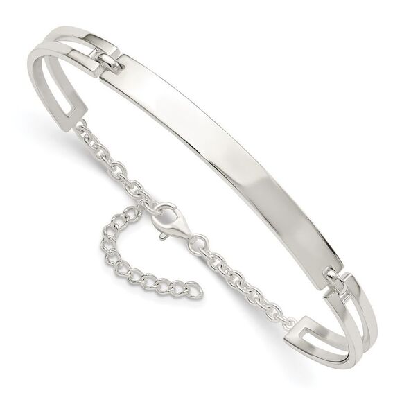 Kazi Luxury Sterling Silver Polished w/1.25 in ext. Bracelet